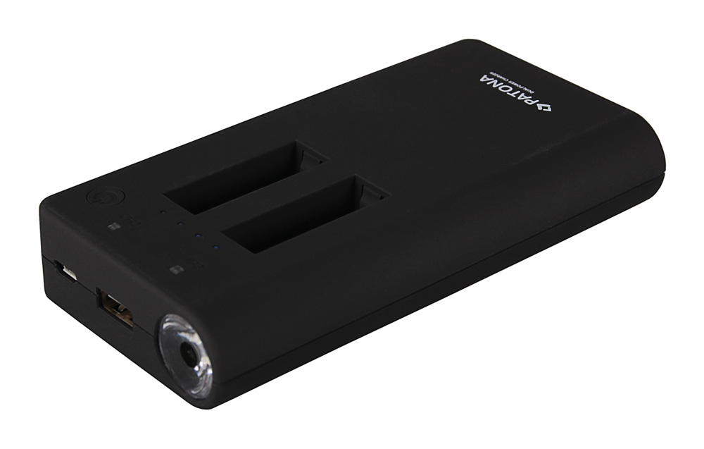 Powerbank 2x GoPro Hero 4 akkumulátor / akkuokhoz 7500 mAh +USB kimenet - Patona
