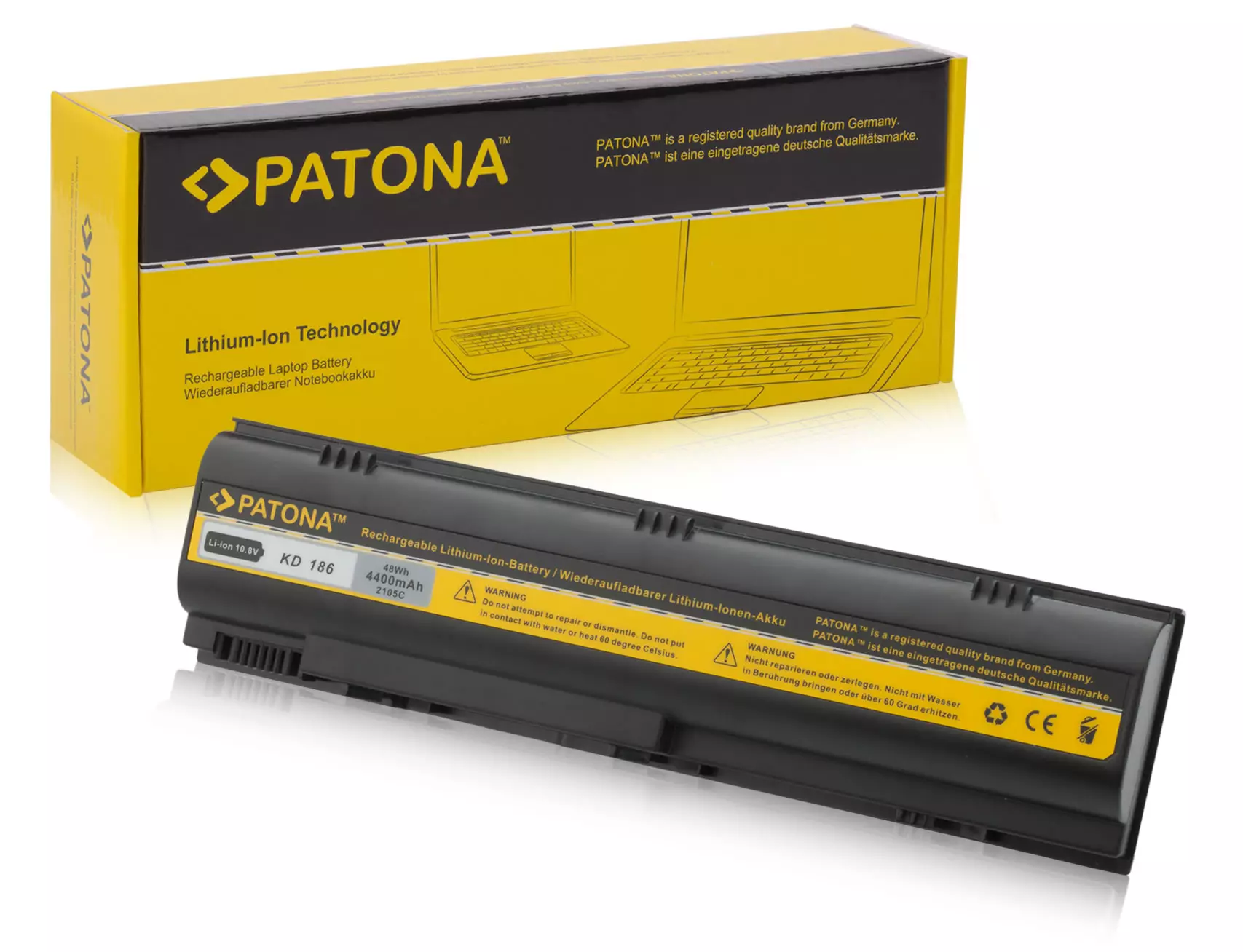 DELL Inspiron 1300, B120, B130, XD187, 120L, 4400 mAh baterie / baterie reîncărcabilă - Patona