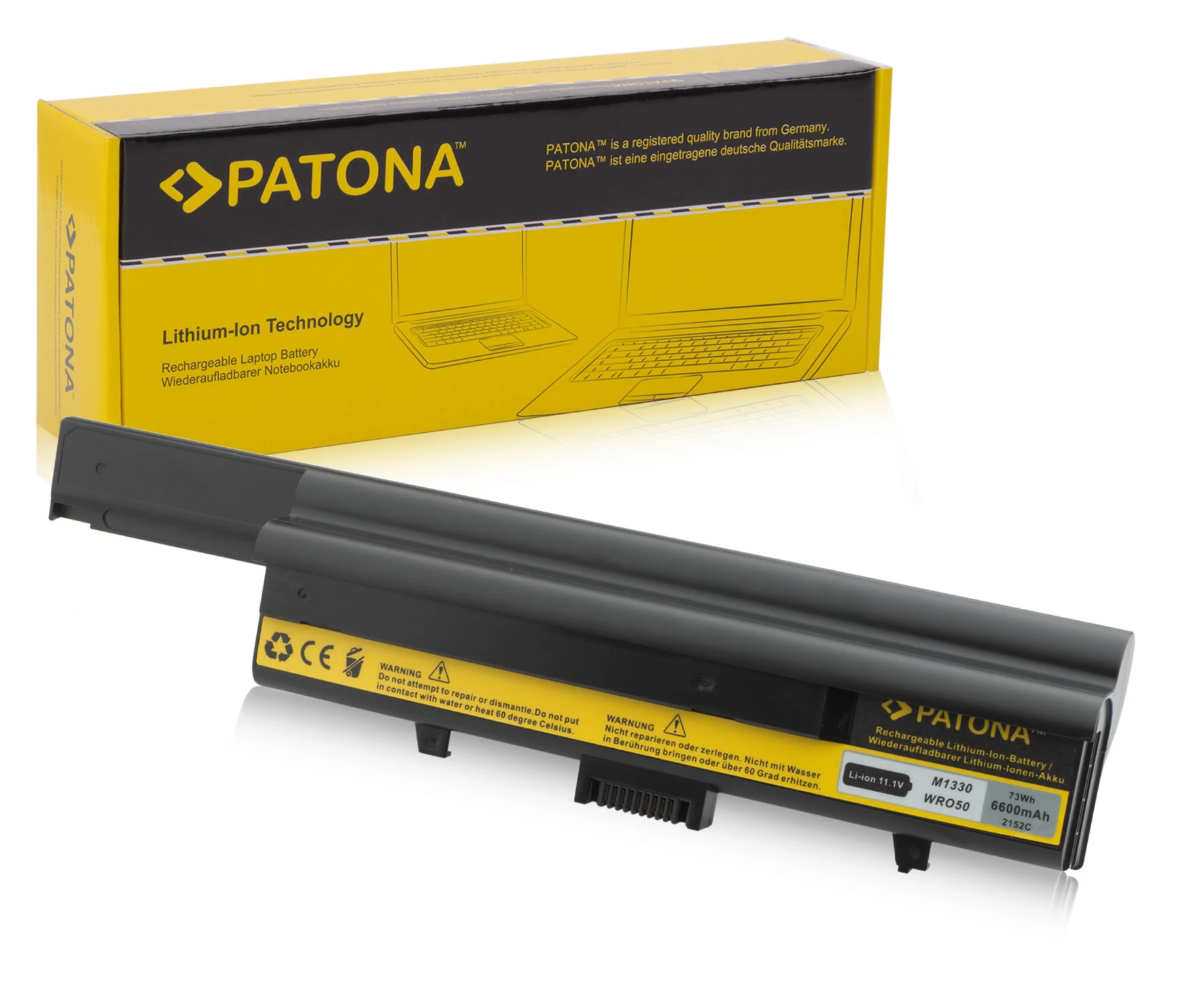 DELL Inspiron 6000, 9200, 9300, E1505n, E1705, XPS GEN 2, M6300, M90, 6600 mAh akkumulátor / akku - Patona