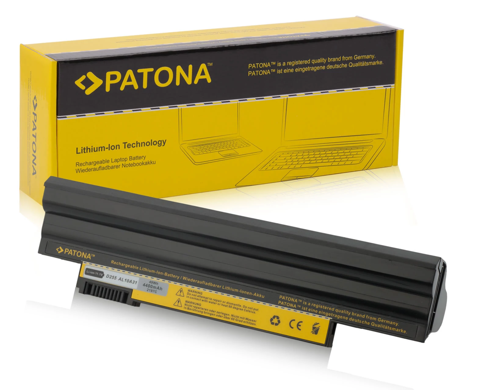 ACER Aspire One AOD255, D255, AOD260, D260 szériákhoz, 4400 mAh akkumulátor / akku - Patona