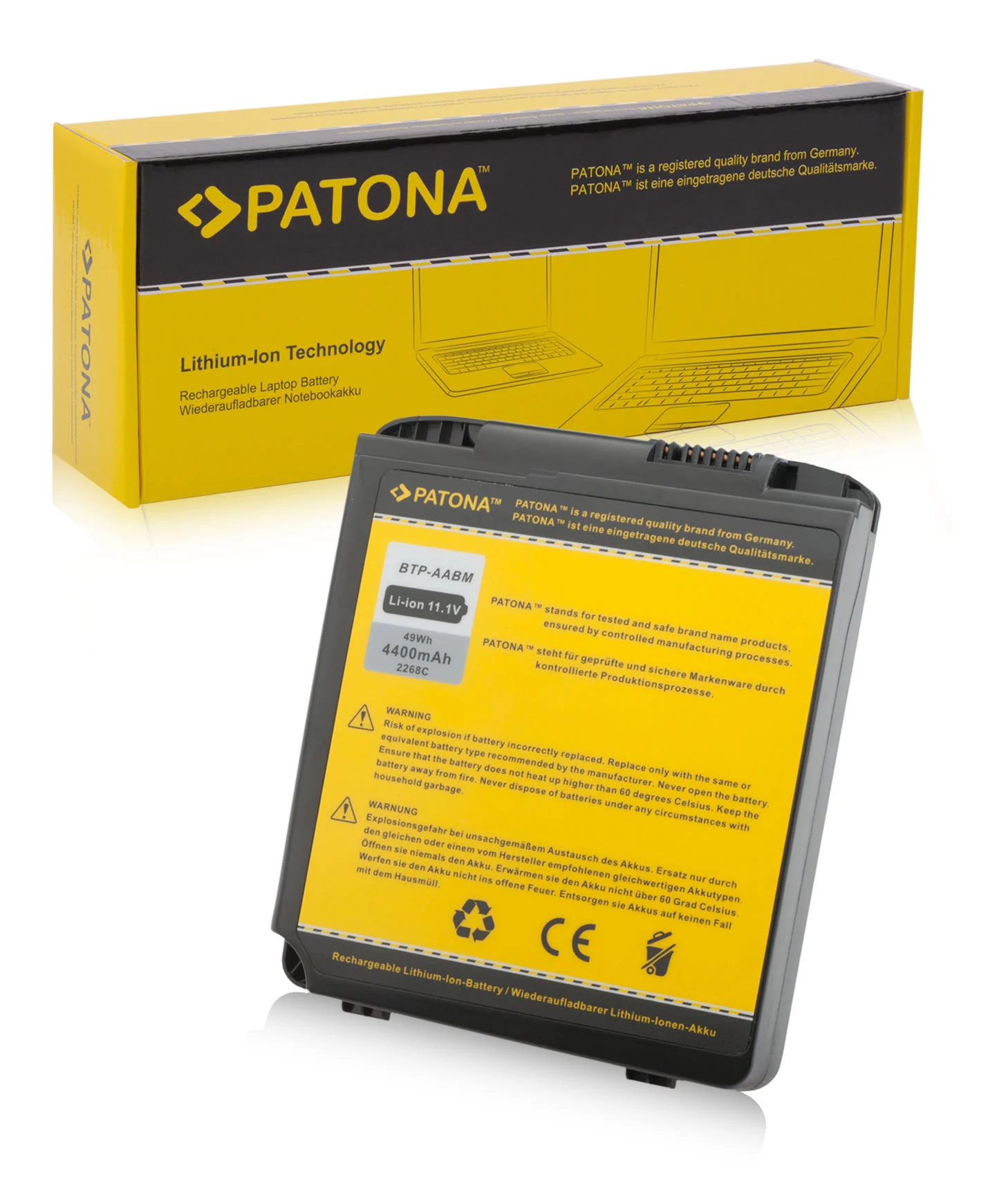 Medion MD95800, WIM2070 szériákhoz, 4400 mAh akkumulátor / akku - Patona