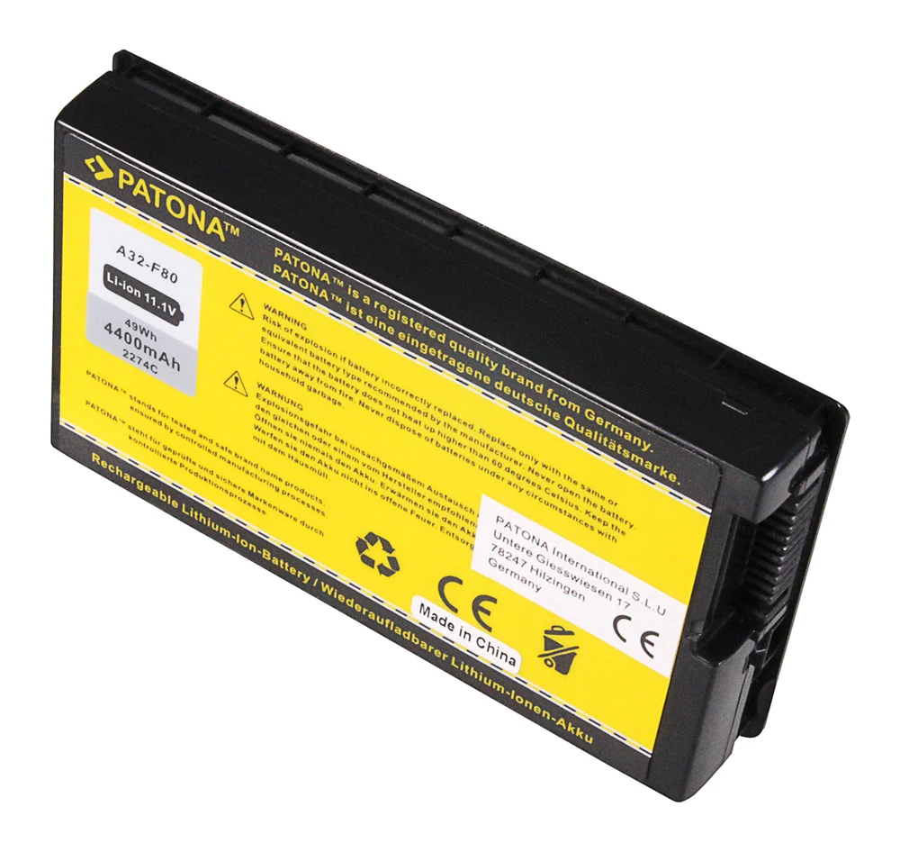 4400 mAh batéria pre Asus X61, F80, X85, X88 - Patona