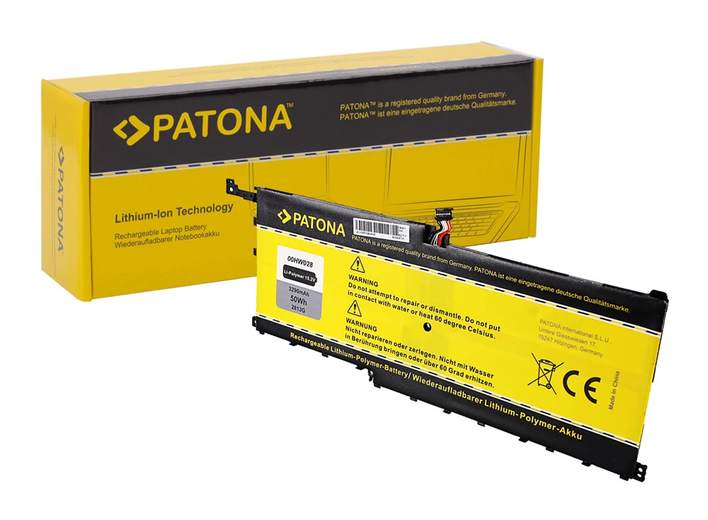 PATONA Battery f. Lenovo ThinkPad X1 Carbon Yogo Serie 00HW028 SB10F46466