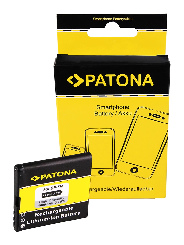 Nokia BP-5M 100 5610 5700 6110NAV 6220 6500s 6500 1000mAh Li-Ionakkumulátor / akku - Patona