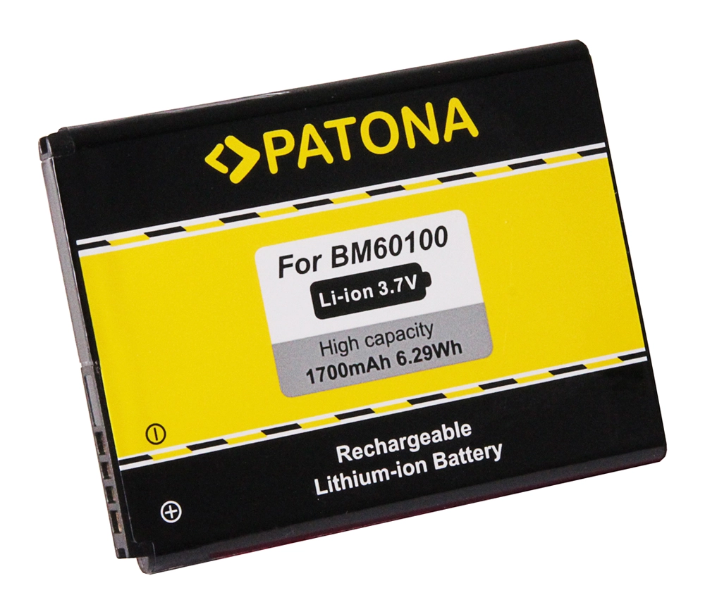PATONA Battery f. HTC One SV, Desire 500, C520e BA-S890, BM60100, 35H00202-02M, 35H00202-03M, 35H00201-04M, 35H00201-16M