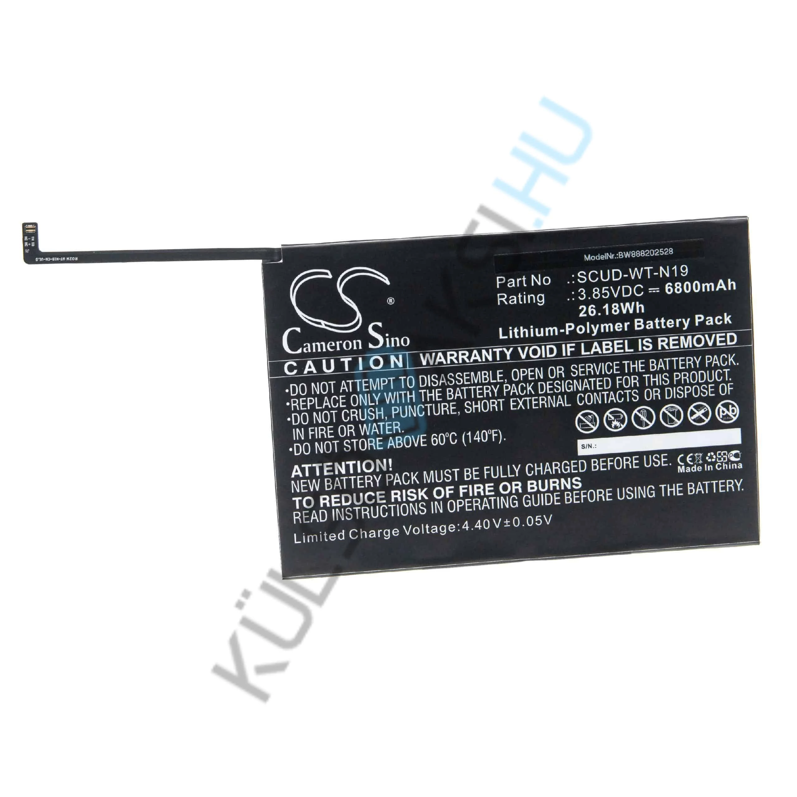 VHBW táblagép csere akkumulátor Samsung SCUD-WT-N19-hez - 6800 mAh 3,85 V Li-polimer