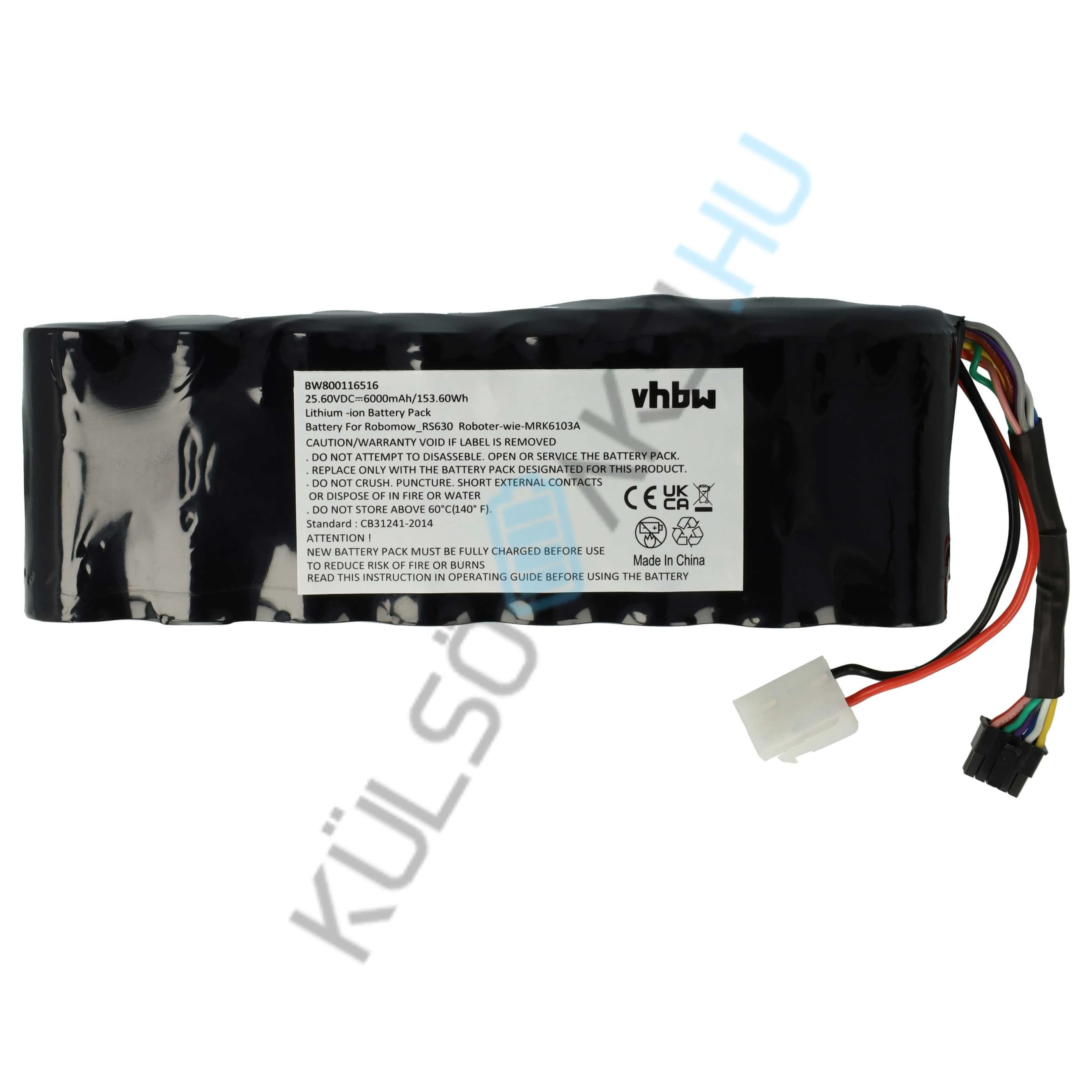 VHBW csere akkumulátor MRK6103A, MRK6105A, BAT6001B, BAT6000A, BAT6000C - 6000mAh 25.6V Li-ion
