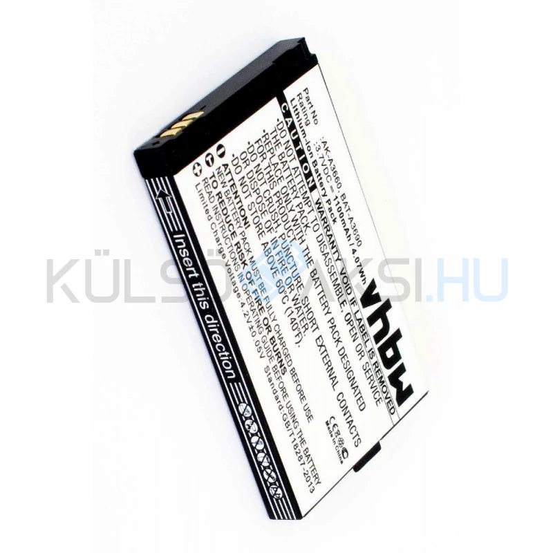 VHBW Telefon akkumulátor akku Emporia AK-A3630 - 1100mAh, 3.7V, Li-ion