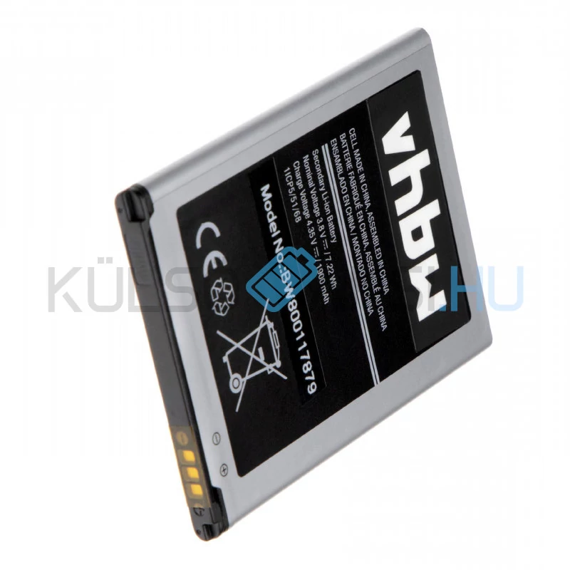 VHBW Telefon akkumulátor akku Samsung EB-BJ110ABE - 1800mAh, 3.8V, Li-ion