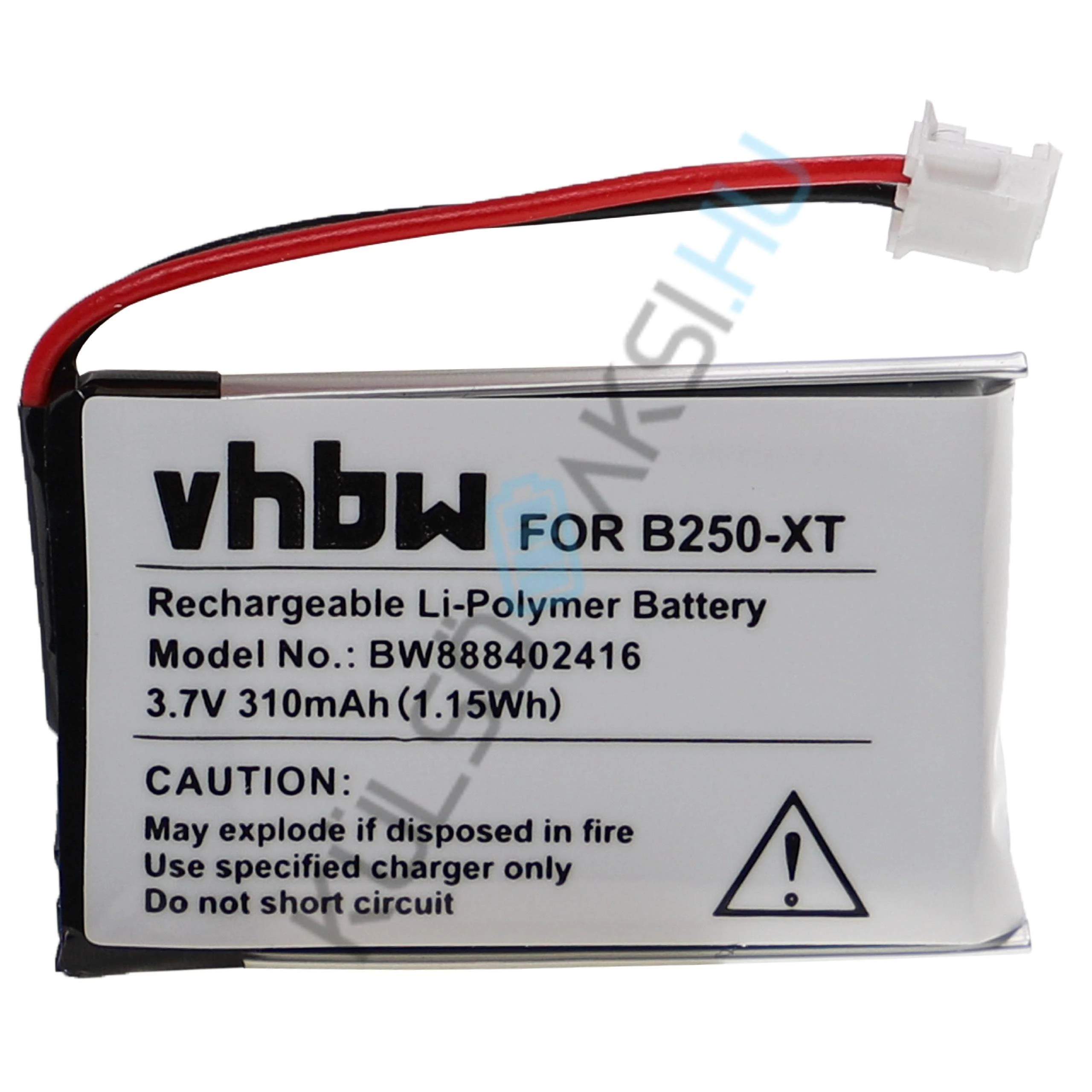 VHBW vezeték nélküli fejhallgató elemcsere AT&T 80-7428-01-00, 80-7927-00-00 - 310 mAh 3,7 V Li-polimerhez