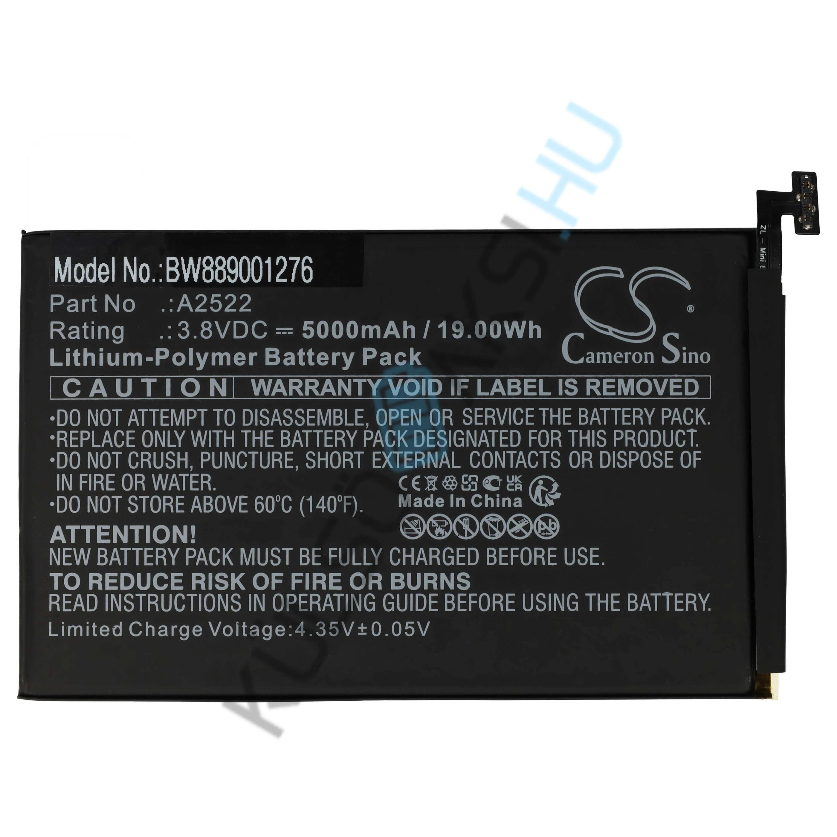Náhrada batérie tabletu VHBW pre Apple A2522 - 5000 mAh 3,8 V Li-polymer