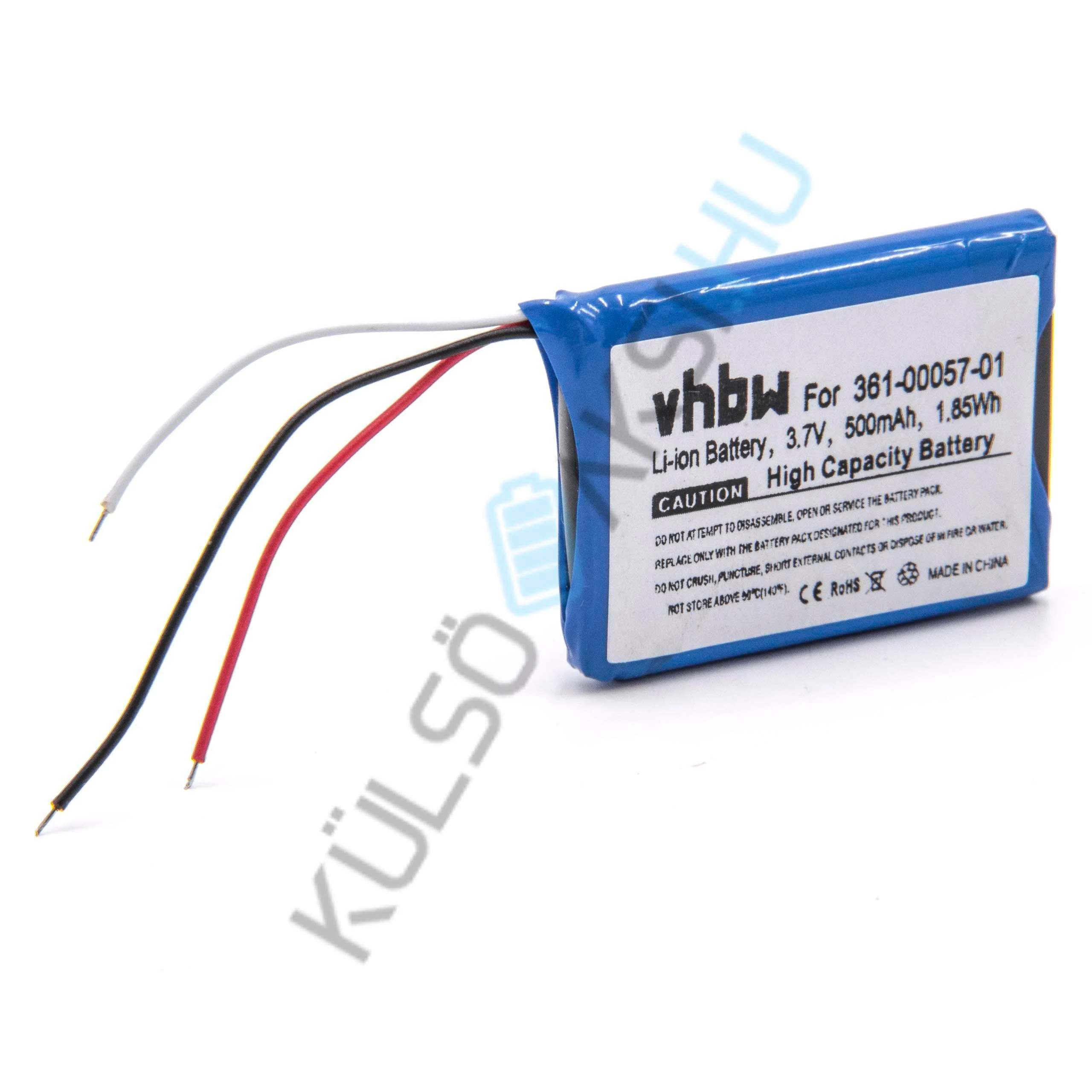 Výmena batérie inteligentných hodiniek VHBW pre Garmin 361-00057-01 - 500 mAh 3,7 V Li-Ion