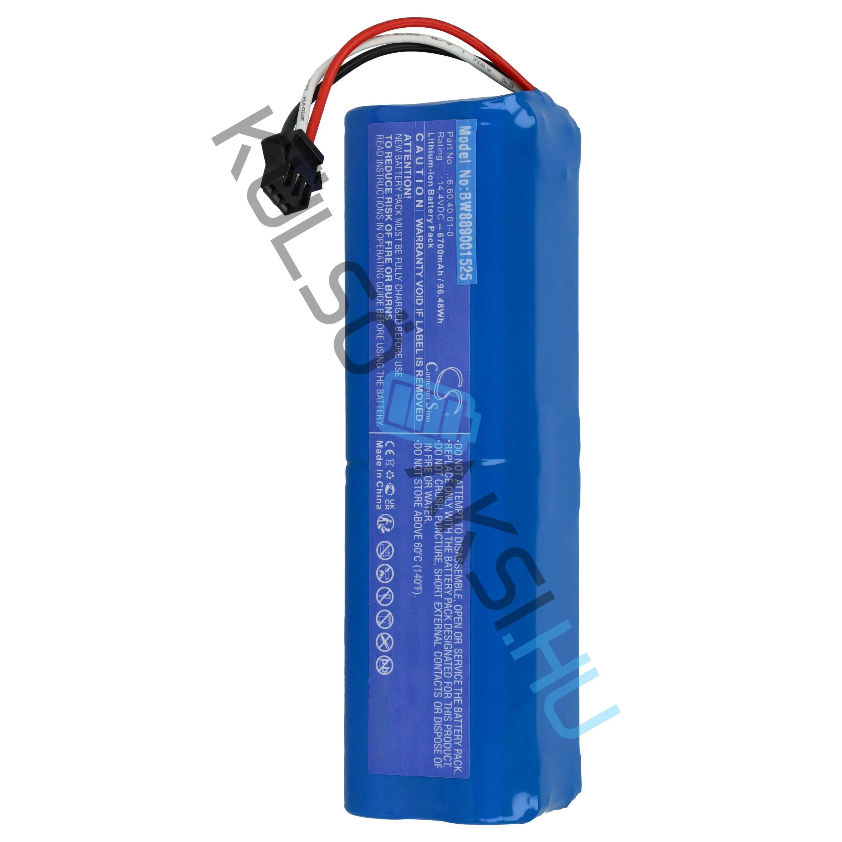 Csere akkumulátor  Blaupunkt 6.60.40.01-0  - 6700mAh, 14.4V, Li-Ion