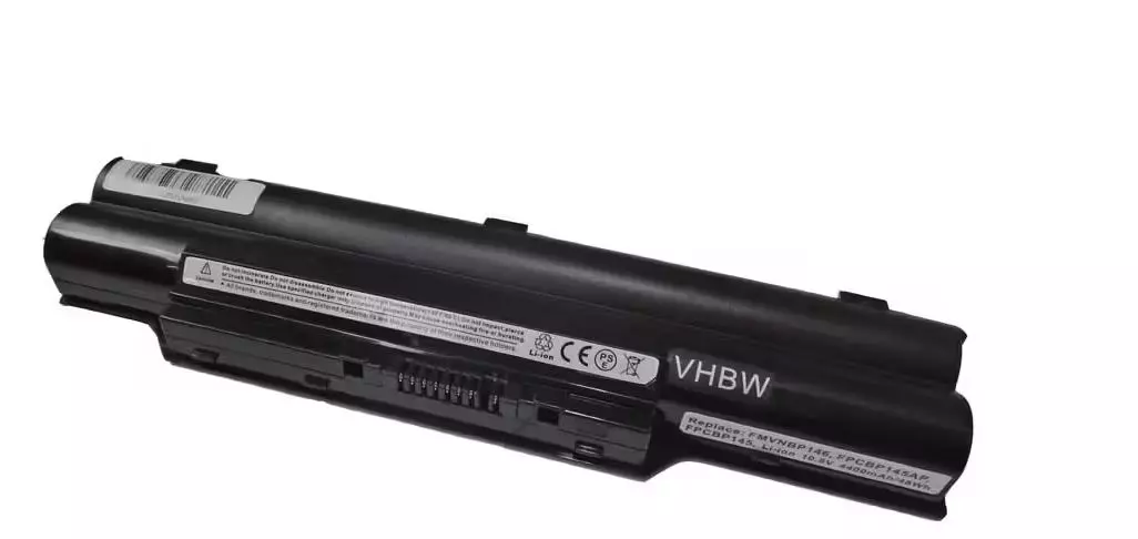 VHBW laptop battery Fujitsu cp293541-01, CP293550-01, CP355510-01 - 4400mAh 10.8V Li-Ion, black