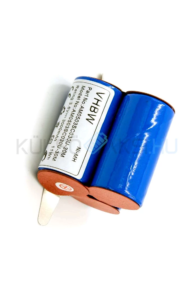 VHBW Baterie AG41W for - 3000mAh, 3.6V, NiMH