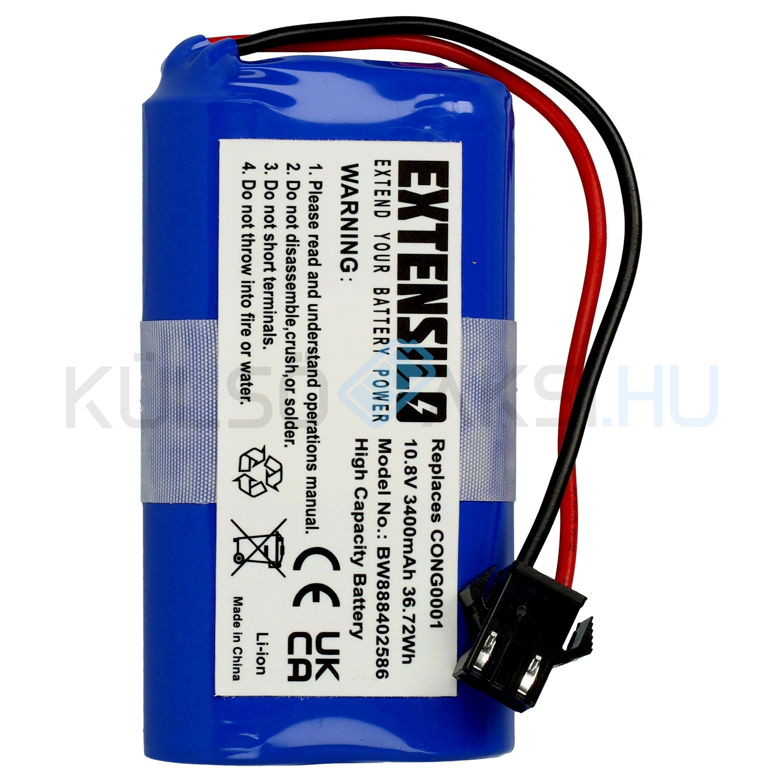 VHBW Batéria Cecotec CONG0001 for - 3400mAh, 10.8V, Li-ion