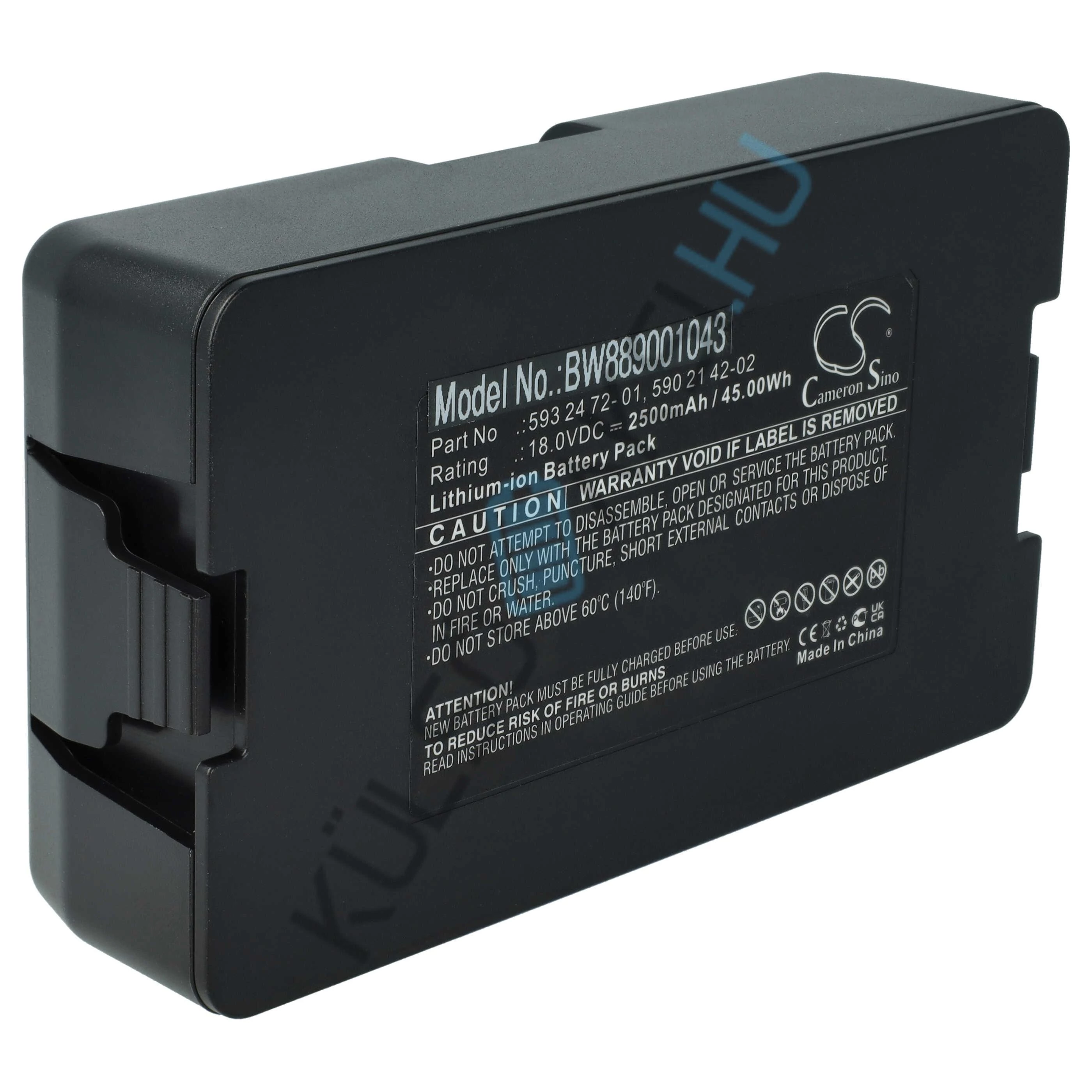 Výmena batérie kosačky VHBW pre Flymo 5848428-02, 5848228-01, 584 84 28-02 - 2500 mAh 18 V Li-Ion