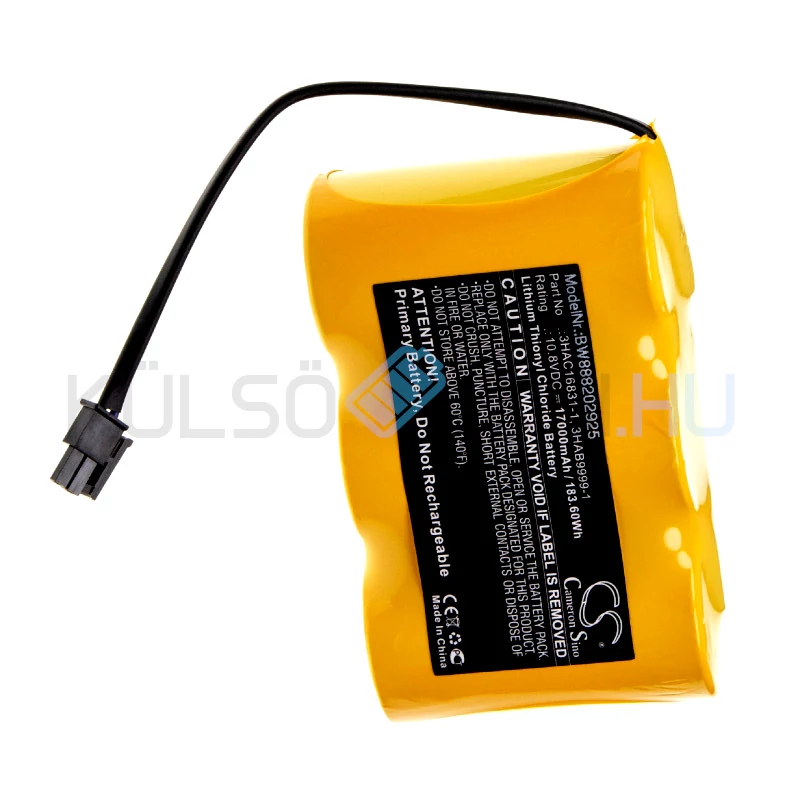 VHBW Líthium Akkumulátor ABB IRB 140 M2000 17000mAh