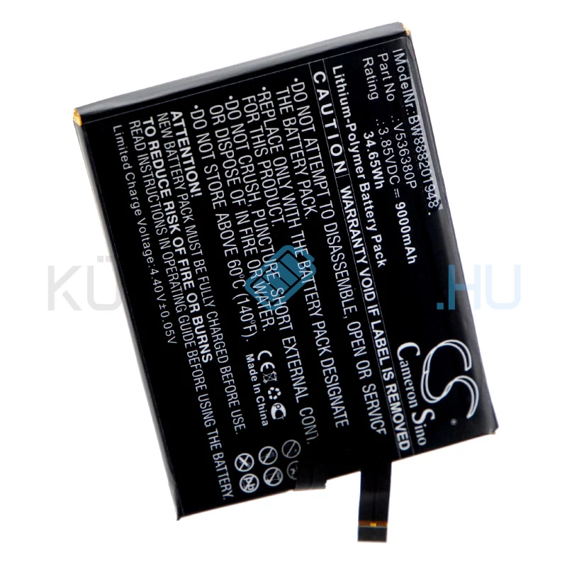 VHBW Telefon akkumulátor akku Blackview V536380P - 9000mAh, 3.85V, Li-polymer