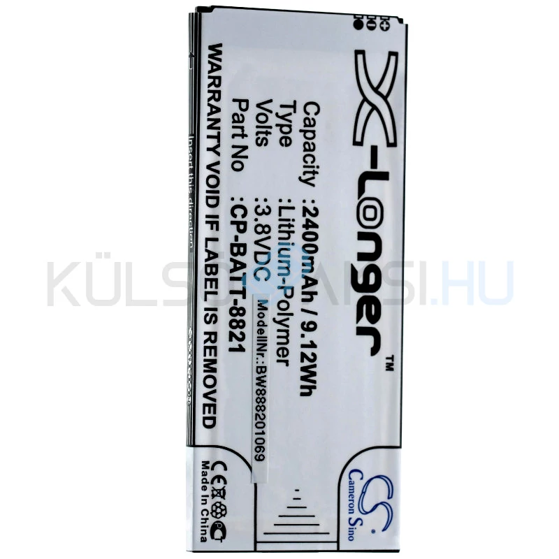 VHBW Telefon akkumulátor akku Cisco 74-102376-01, CP-BATT-8821 - 2400mAh, 3.8V, Li-polymer