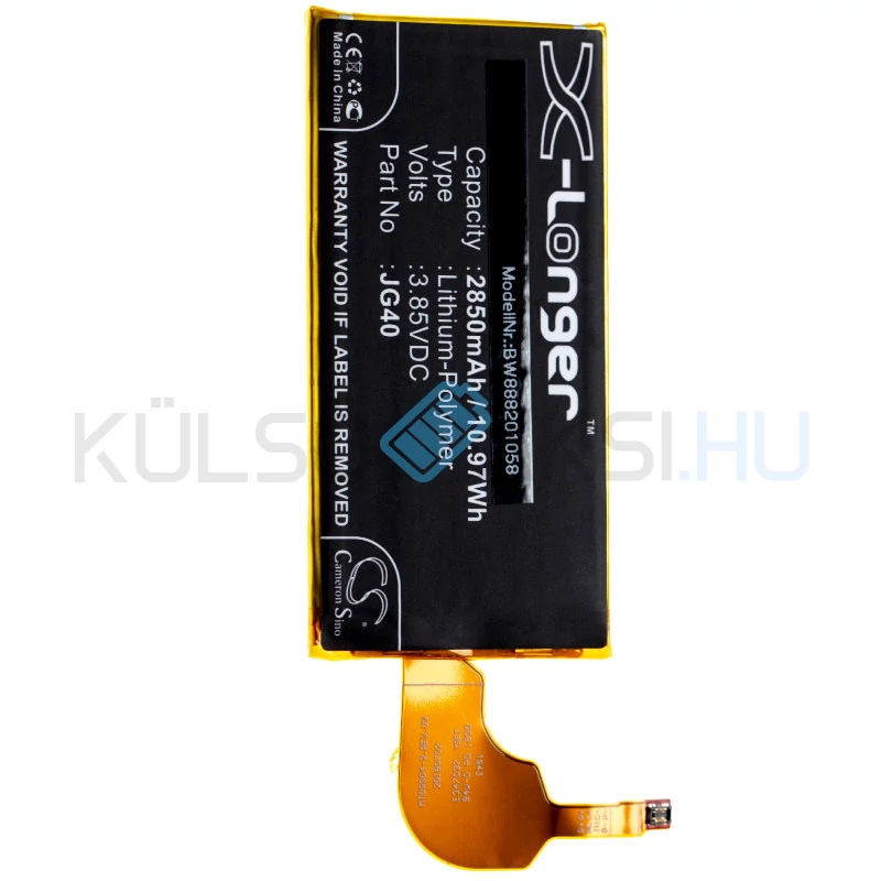 Batéria mobilného telefónu VHBW Motorola JG40 - 2850mAh, 3.85V, Li-polymer