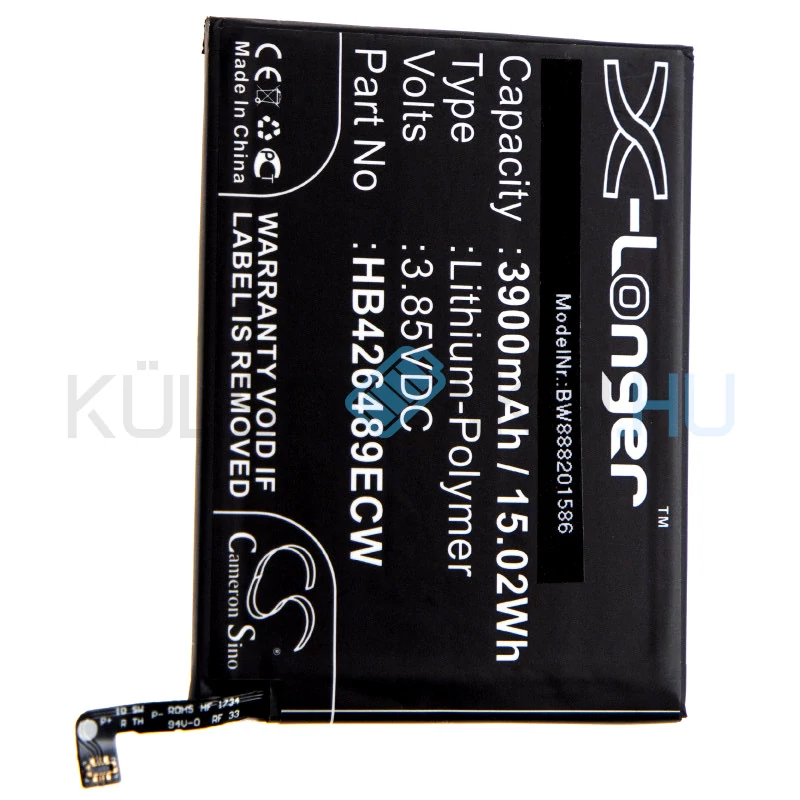VHBW Telefon akkumulátor akku Huawei HB426489ECW, HB426489EEW - 3900mAh, 3.85V, Li-polymer