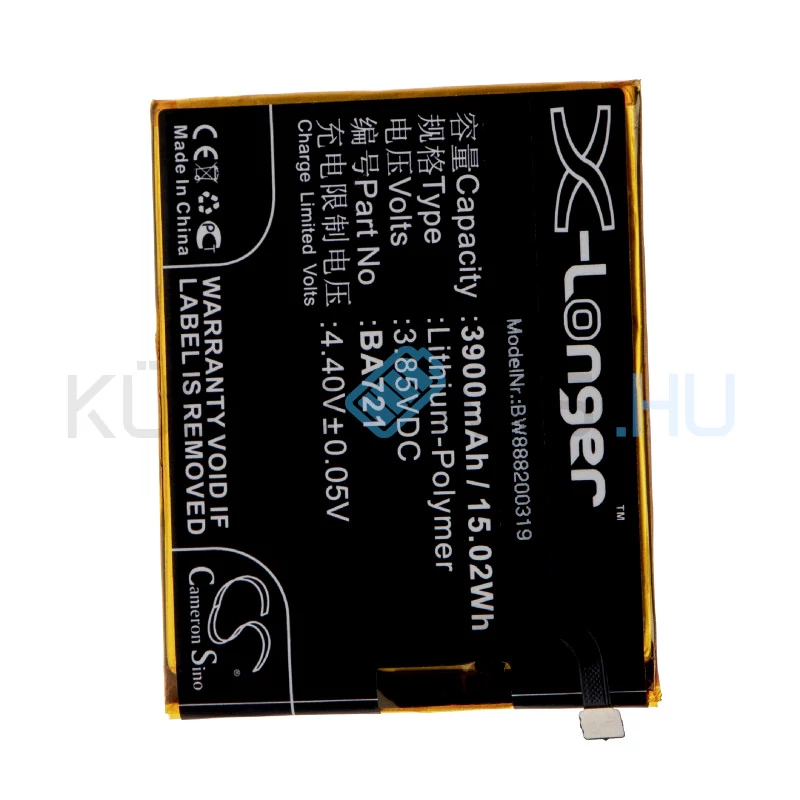 Batéria mobilného telefónu VHBW Meilan BA721 - 3900mAh, 3.85V, Li-polymer