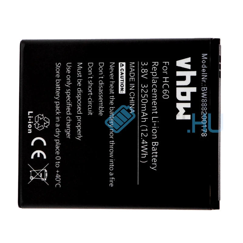 VHBW Telefon akkumulátor akku Motorola HC60 - 3250mAh, 3.8V, Li-polymer