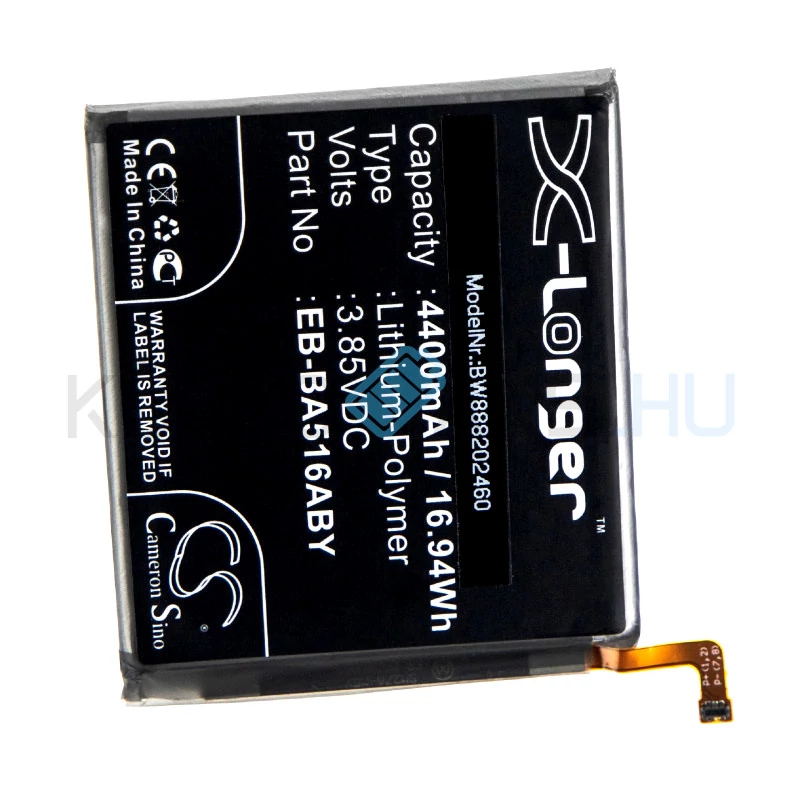 VHBW Telefon akkumulátor akku Samsung EB-BA516ABY, GH82-22889A - 4400mAh, 3.85V, Li-polymer