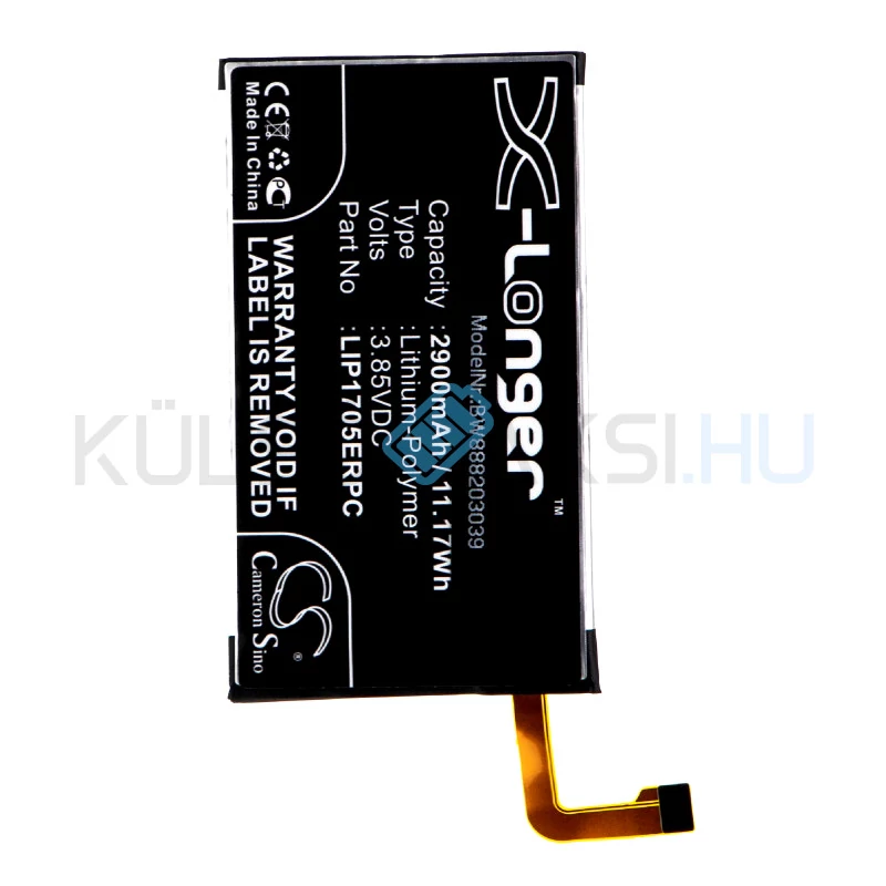 Batéria mobilného telefónu VHBW Sony LIP1705ERPC - 2900mAh, 3.85V, Li-polymer