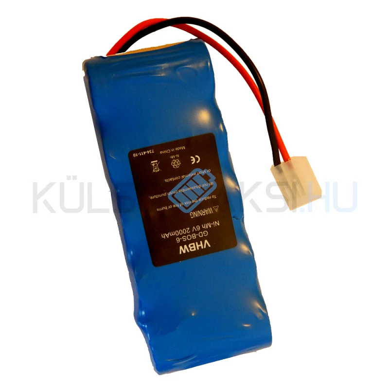 VHBW Akumulátor pre elektrické náradie Bosch 710055, 8781105908 - 2000 mAh, 6 V, NiMH