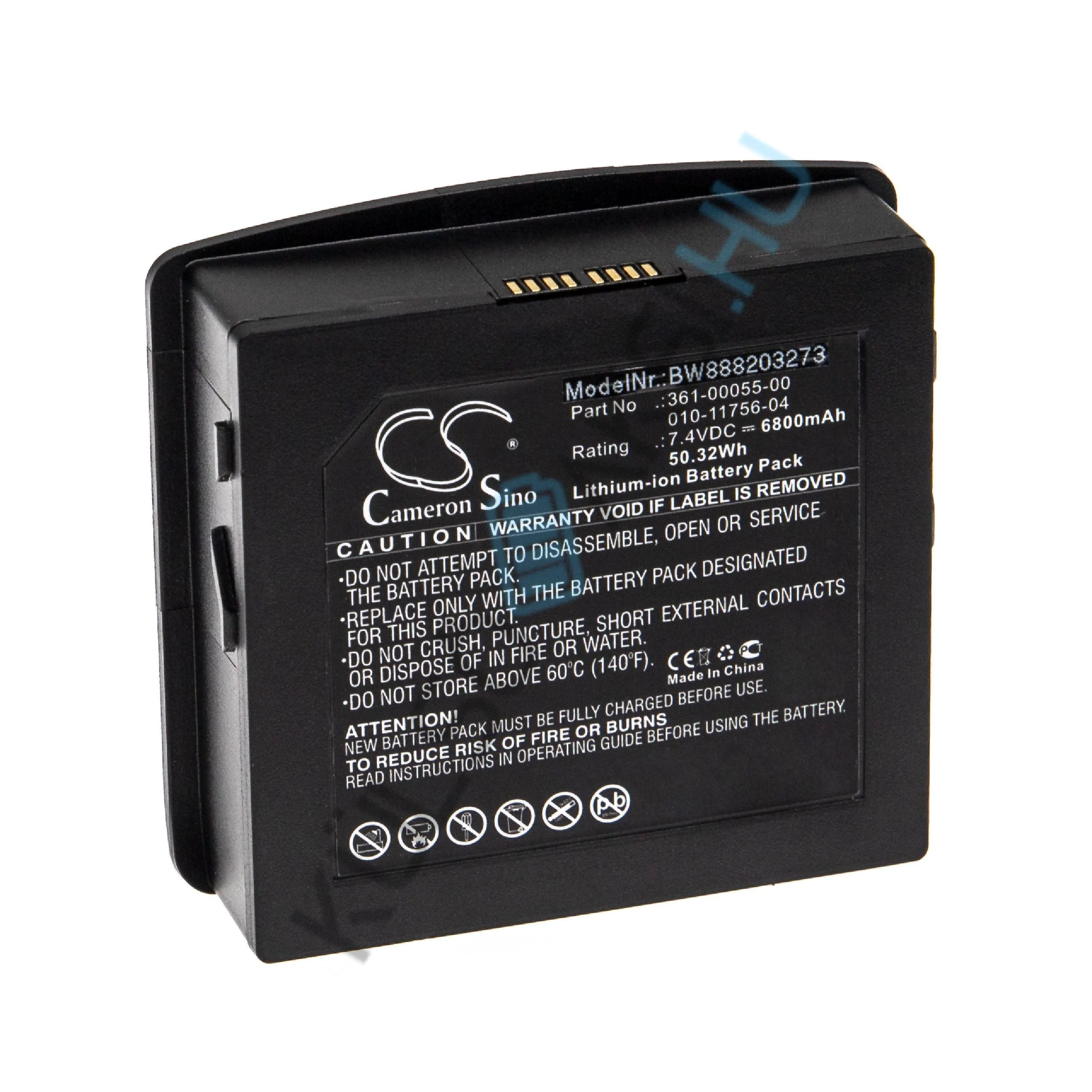 VHBW GPS csere akkumulátor Garmin 361-00055-00, 010-11756-04 - 6800 mAh, 7,4 V