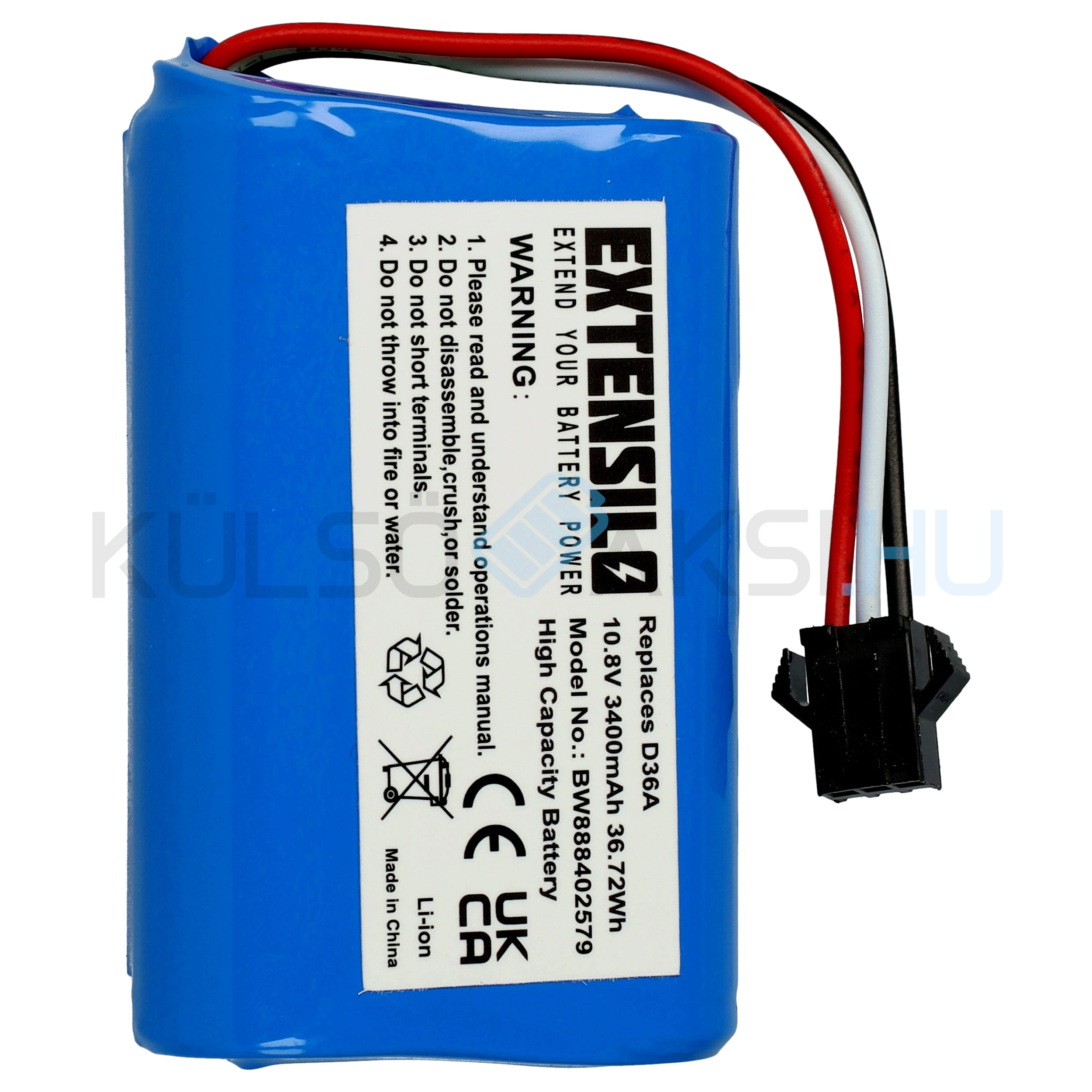 VHBW Akkumulátor Ecovacs ZJ1450 - 3400mAh, 10.8V, Li-ion