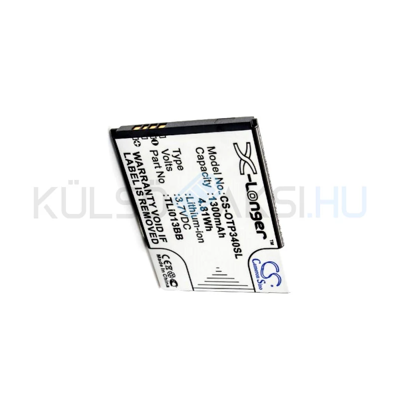 VHBW Telefon akkumulátor akku Alcatel TLi013B2 - 1300mAh, 3.7V, Li-ion