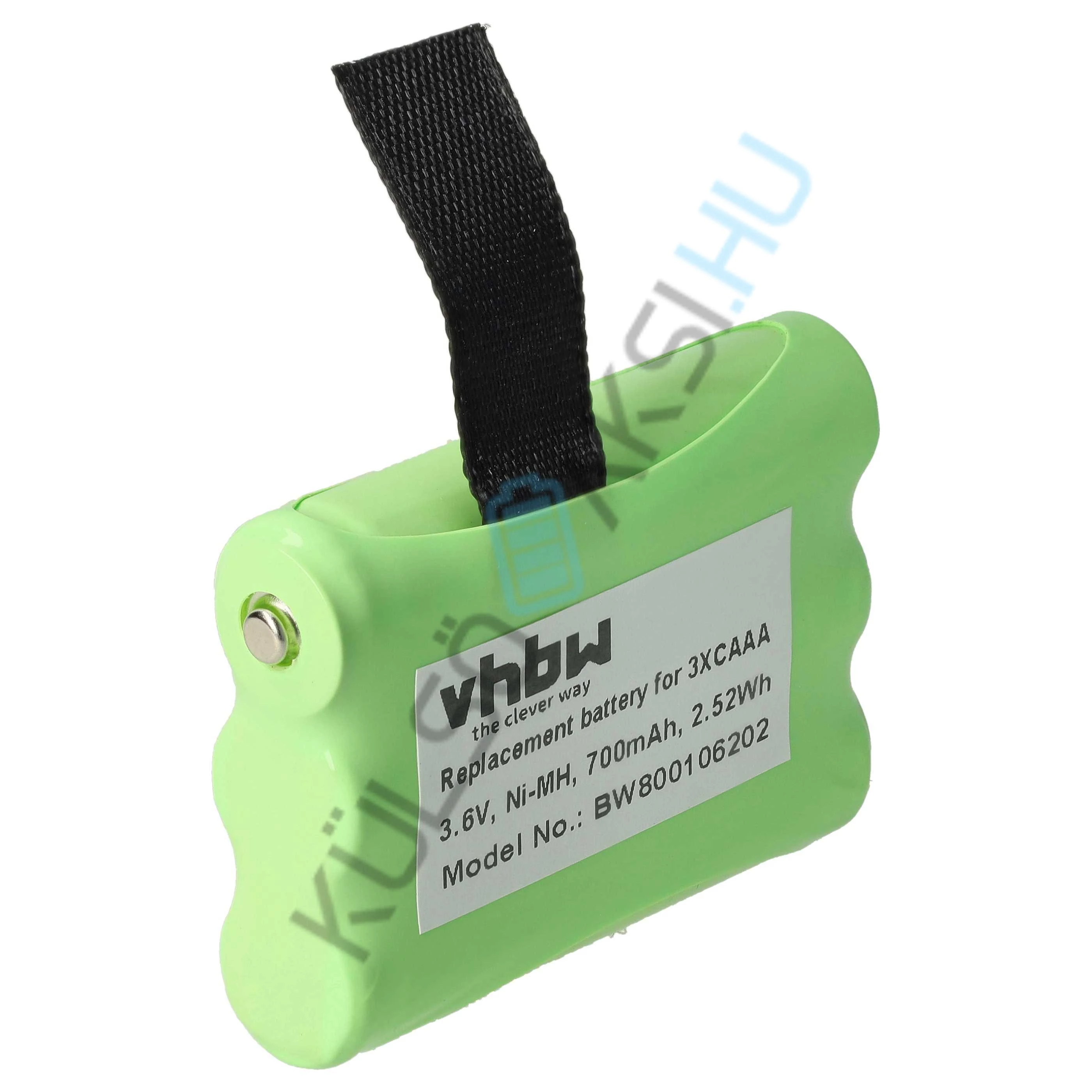 VHBW rádió csere akkumulátor 3XCAAA-hoz - 700 mAh 3,6 V NiMH