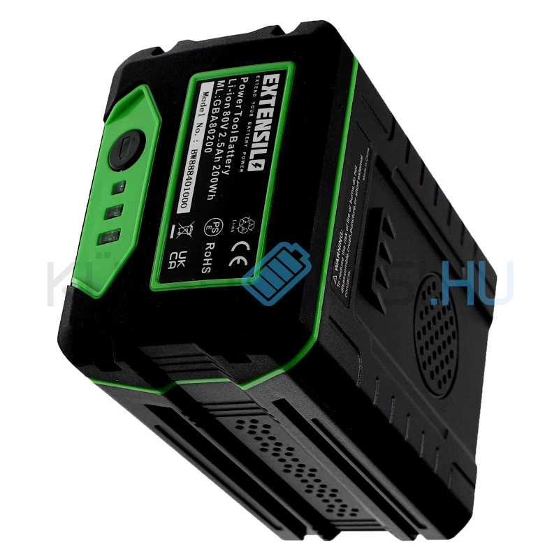 VHBW Elektromos szerszám akkumulátor Greenworks 2901307, 2902407 - 2500 mAh, 80 V, Li-ion
