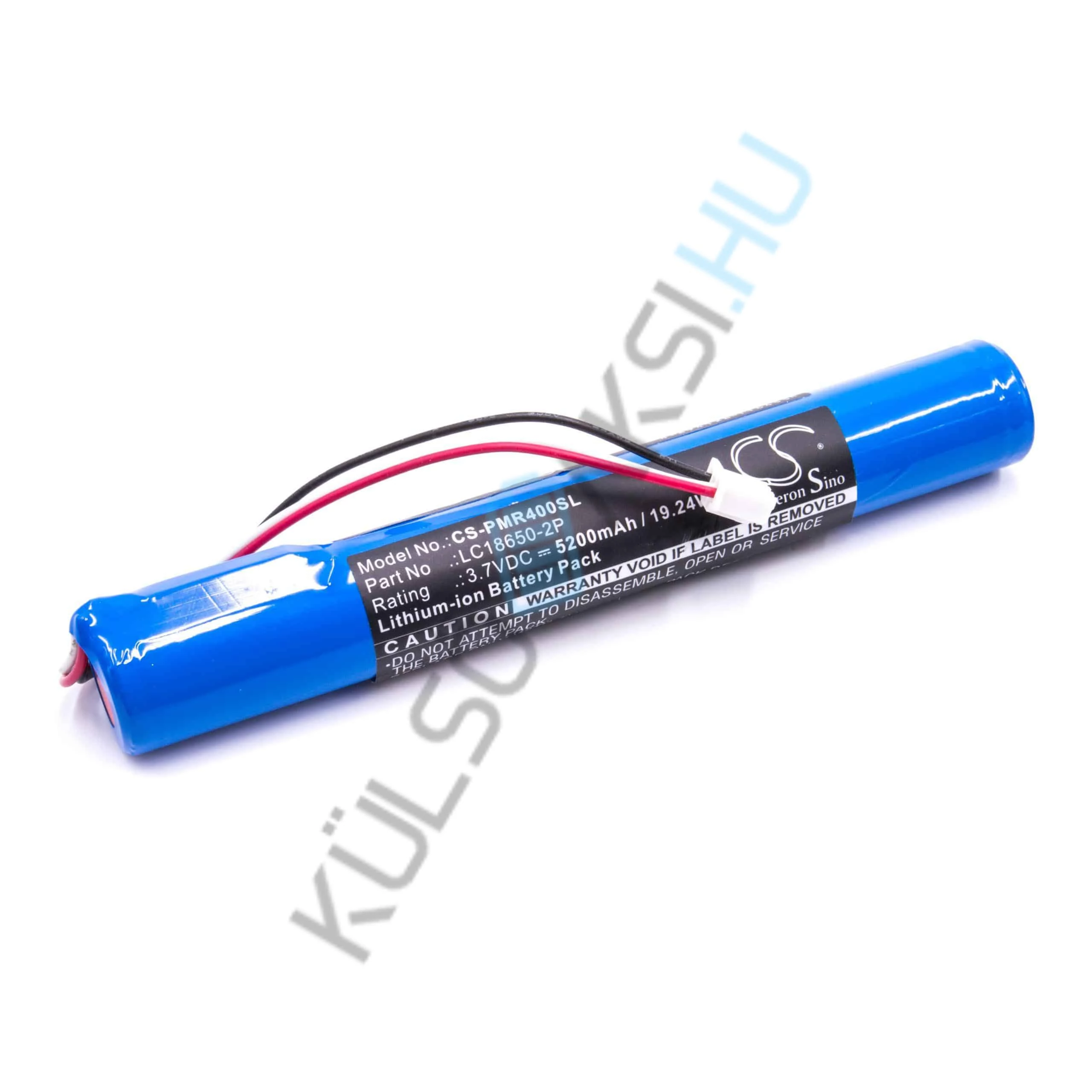 VHBW DAB rádió csere akkumulátor a Pure LC18650-2P-hez - 5200 mAh 3,7 V Li-Ion