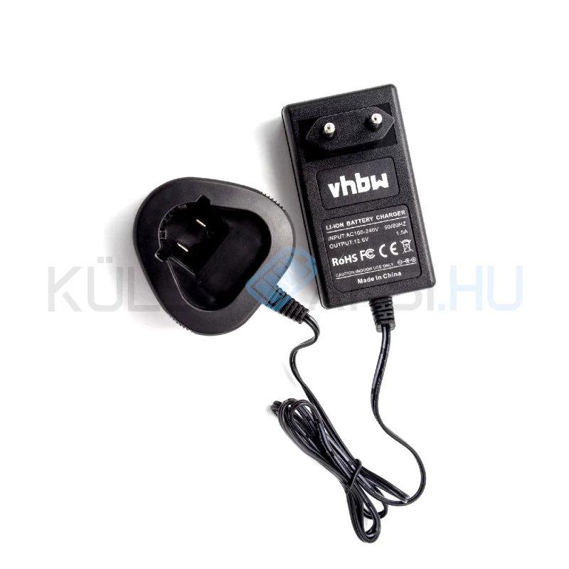 VHBW BTI szerszámgép akkumulátor töltő Li-Ion akkumulátorokhoz (10.8V)