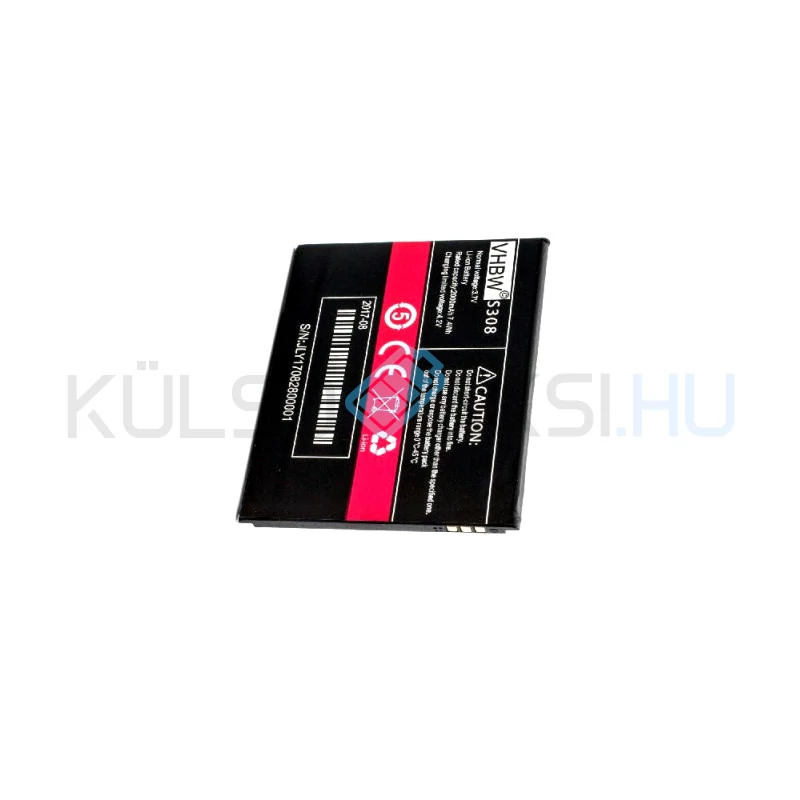 VHBW Telefon akkumulátor akku Cubot JLY17082800001 - 2000mAh, 3.7V, Li-ion