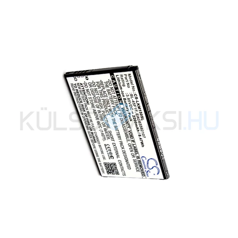 VHBW Telefon akkumulátor akku LG BL-45F1F, EAC63321601, EAC63361401 - 2200mAh, 3.85V, Li-ion